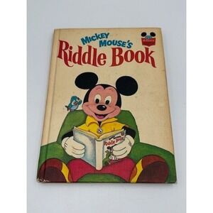Mickey‎ Mouse's Riddle Book Vintage 1979 Disney Random House Childrens